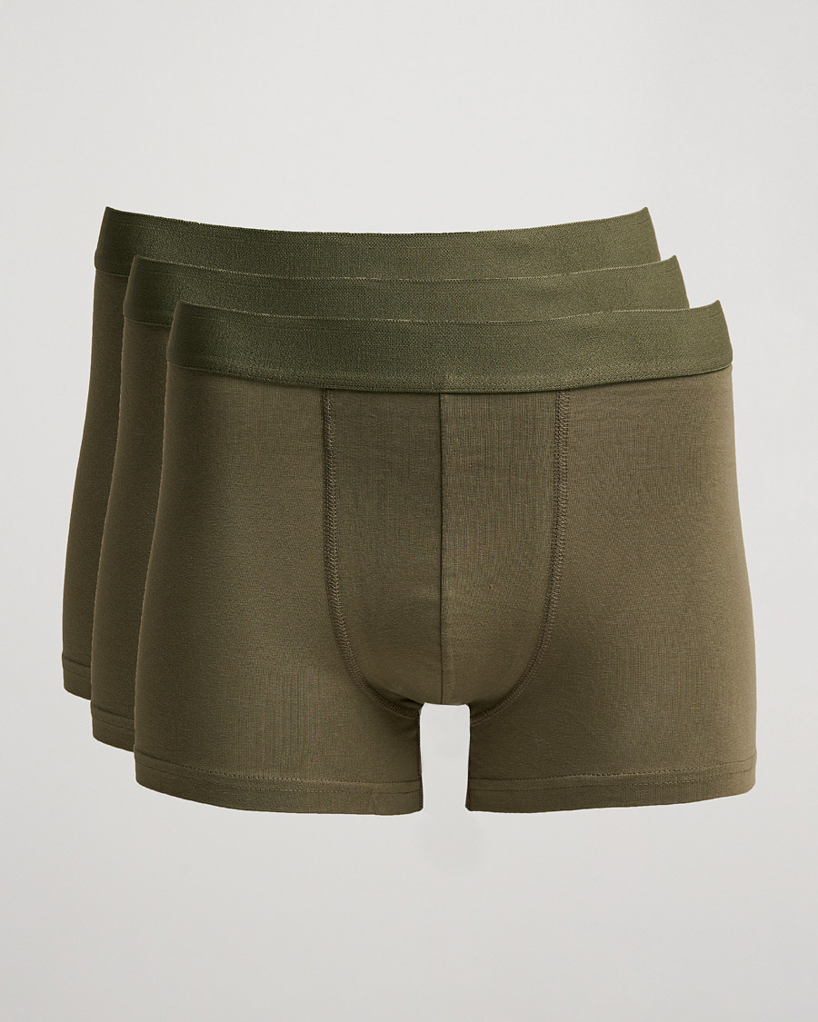 Heren | Ondergoed | Bread & Boxers | 3-Pack Boxer Brief Army Green