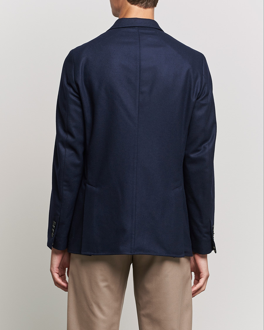 Heren | Blazers | Brioni | Deconstructed Flannel Blazer Navy