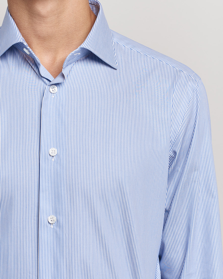 Heren | Overhemden | Brioni | Slim Fit Dress Shirt Light Blue Stripe