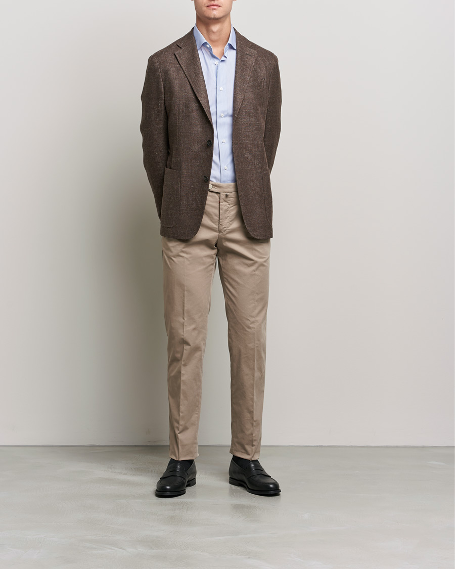 Heren | Overhemden | Brioni | Slim Fit Dress Shirt Light Blue Stripe