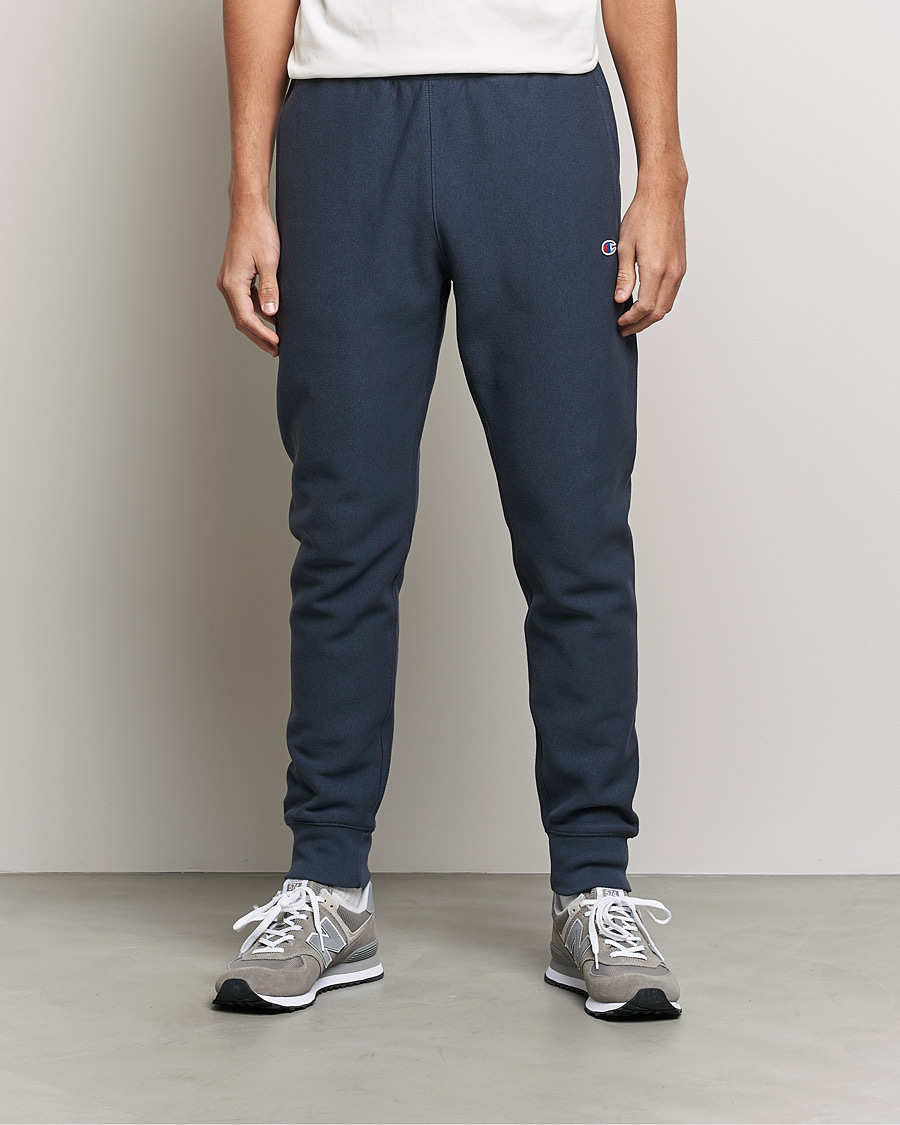 Heren | Broeken | Champion | Reverse Weave Soft Fleece Sweatpants Navy
