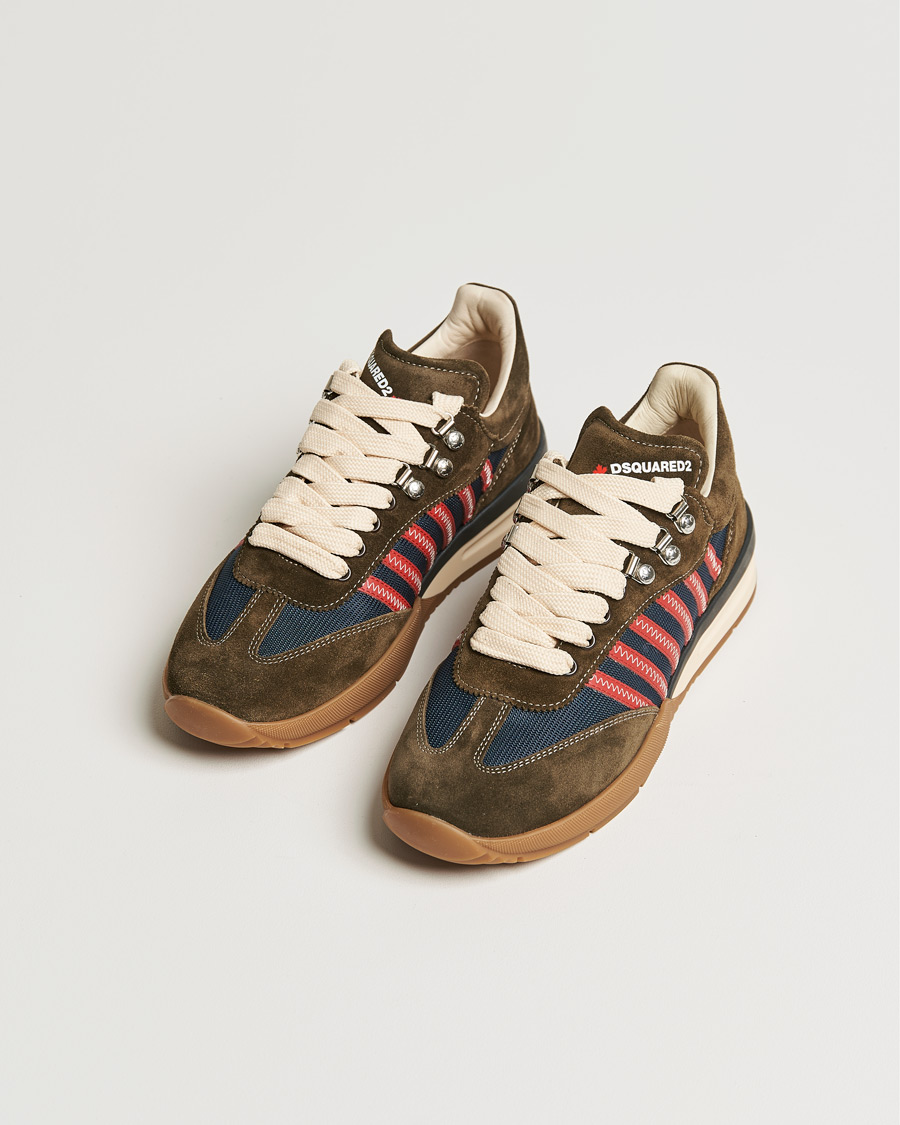 Heren | Dsquared2 Legend Sneakers Brown/Red | Dsquared2 | Legend Sneakers Brown/Red