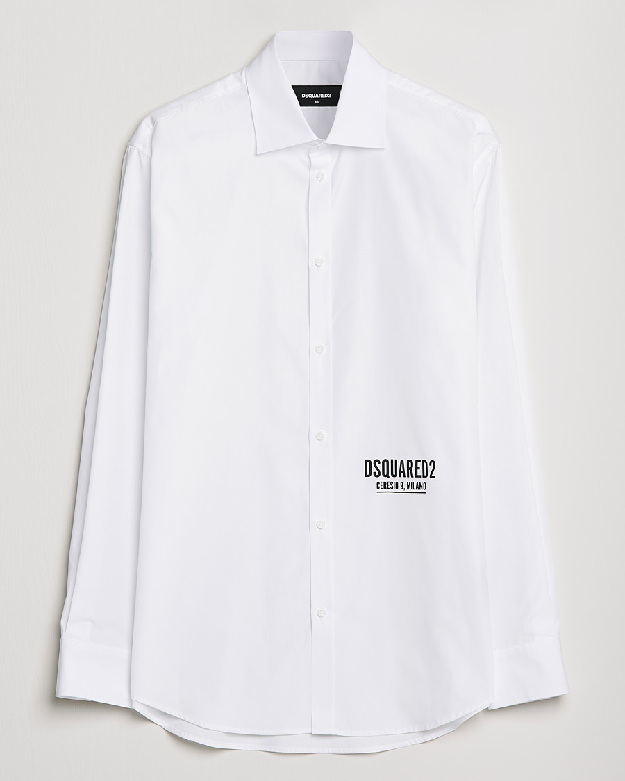 Heren | Overhemden | Dsquared2 | Poplin Dress Shirt White