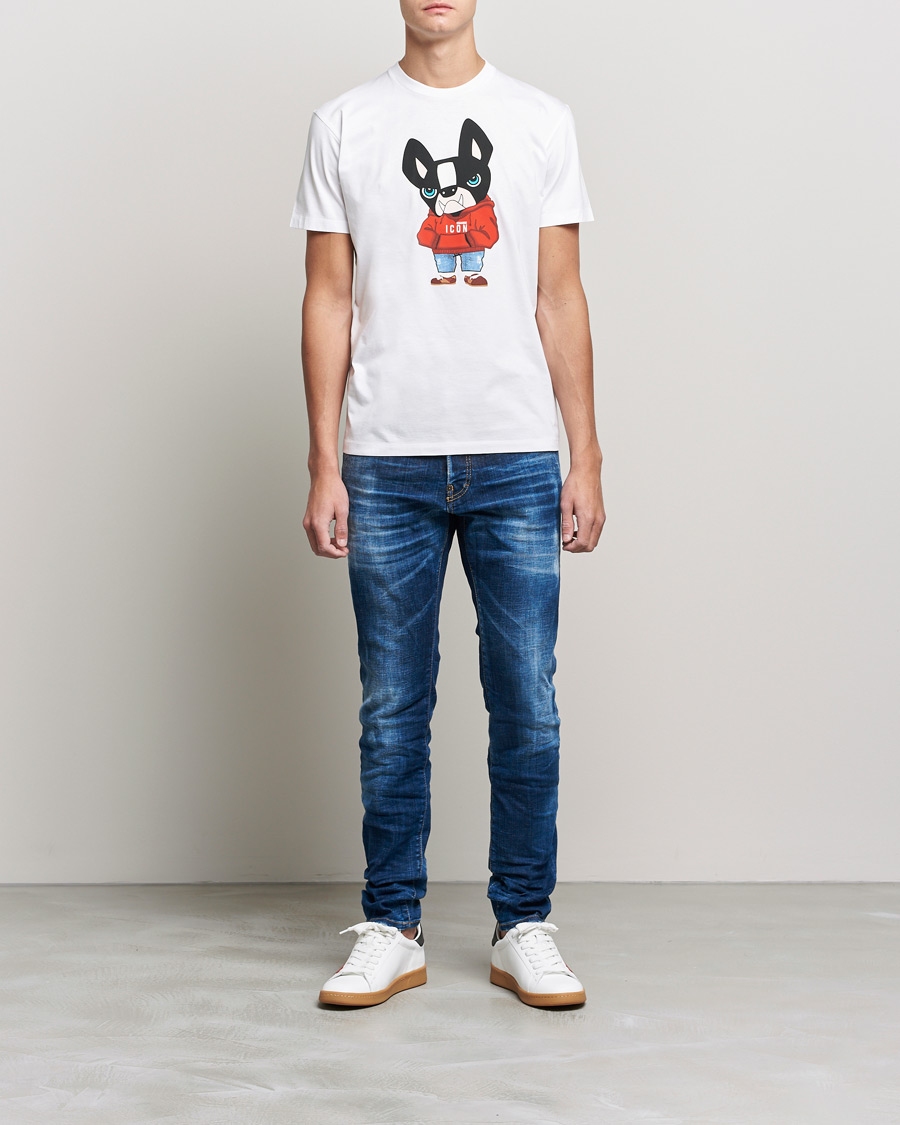 Heren | T-shirts | Dsquared2 | Icon Ciro Tee White