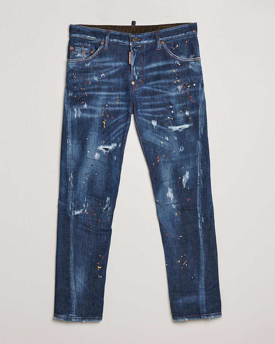 Heren | Jeans | Dsquared2 | Sexy Twist Jeans Deep Blue Wash