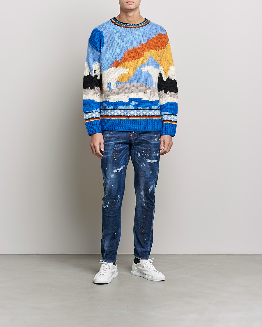 Heren | Jeans | Dsquared2 | Sexy Twist Jeans Deep Blue Wash