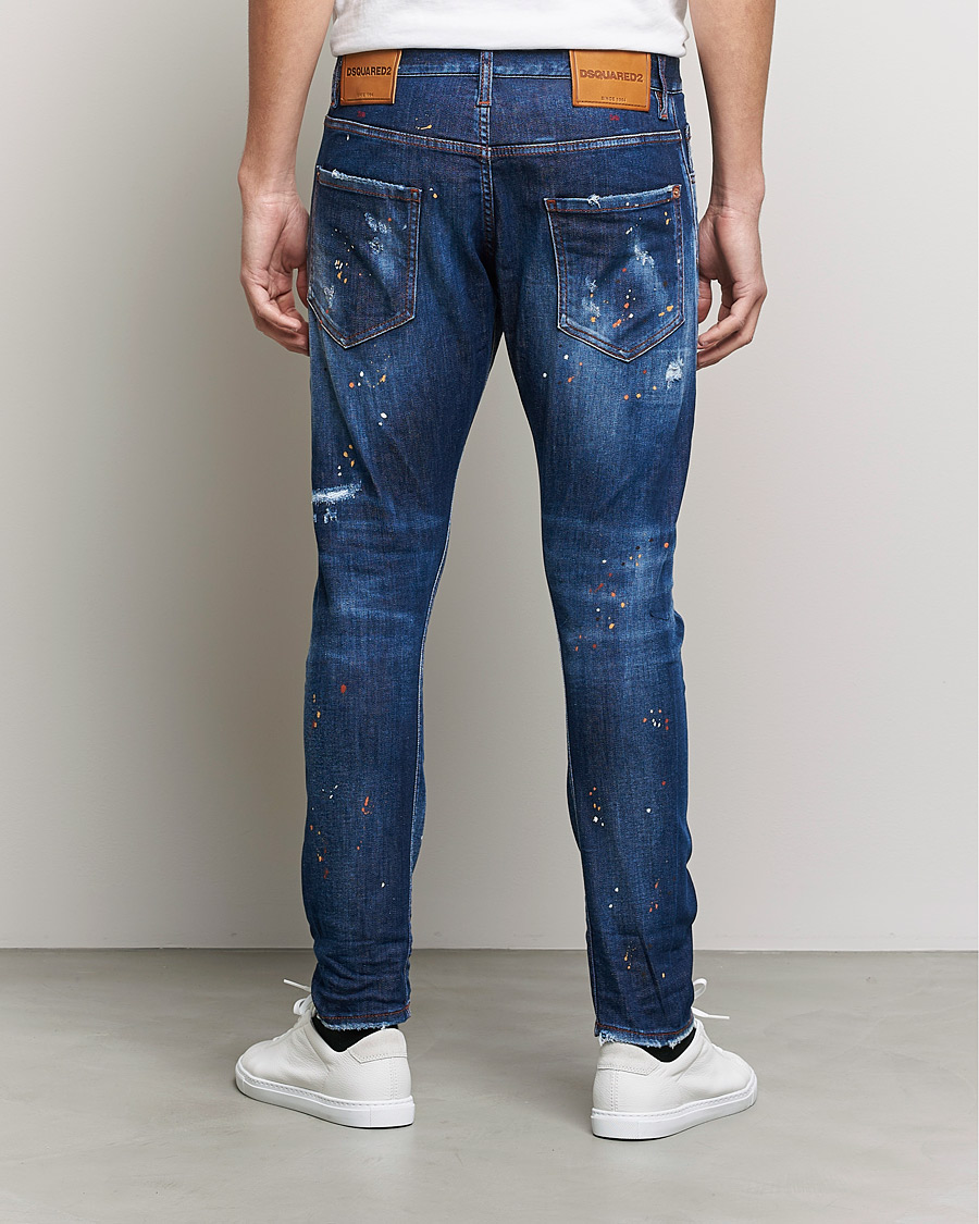 Heren | Jeans | Dsquared2 | Sexy Twist Jeans Deep Blue Wash