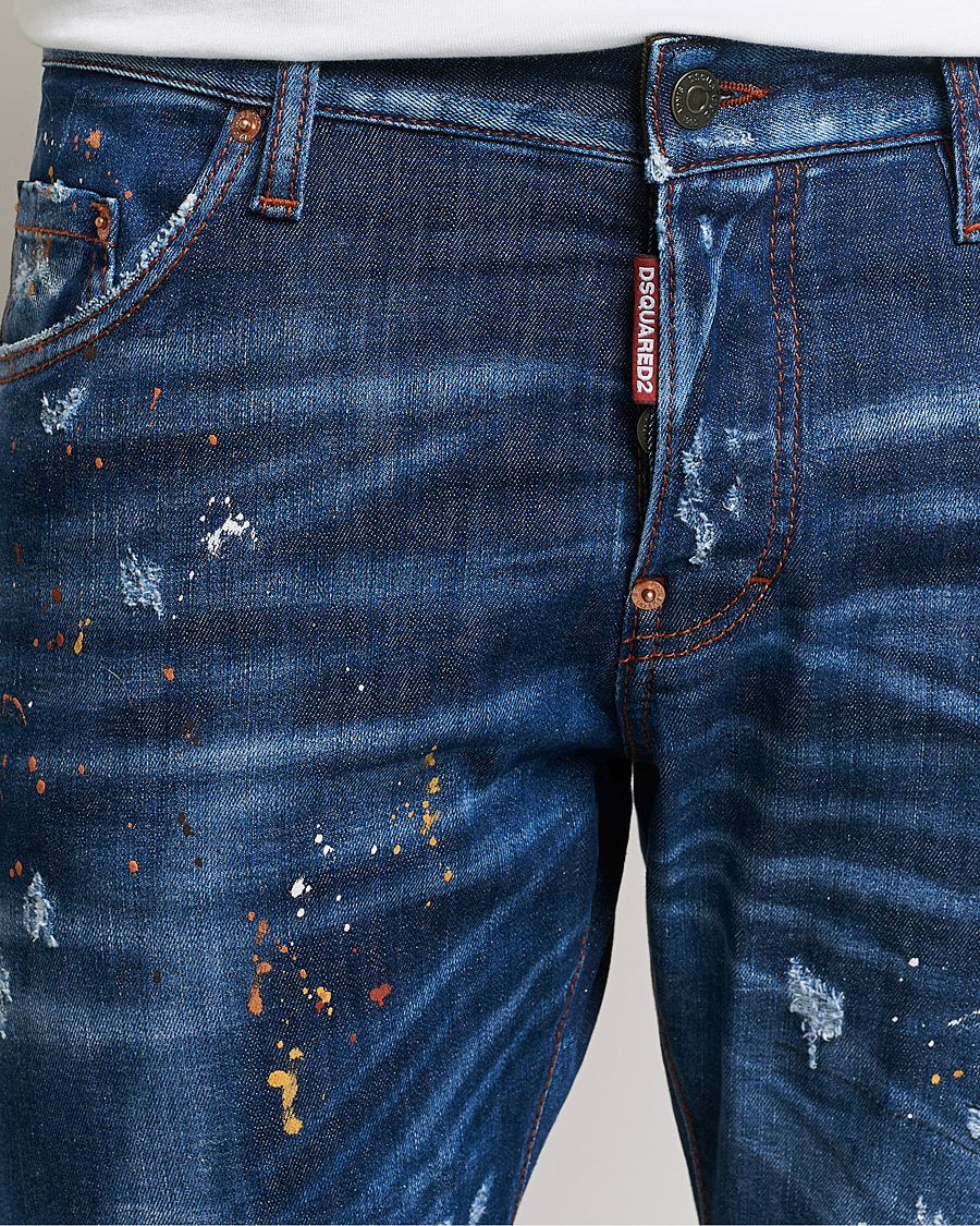 Heren | Jeans | Dsquared2 | Sexy Twist Jeans Deep Blue Wash