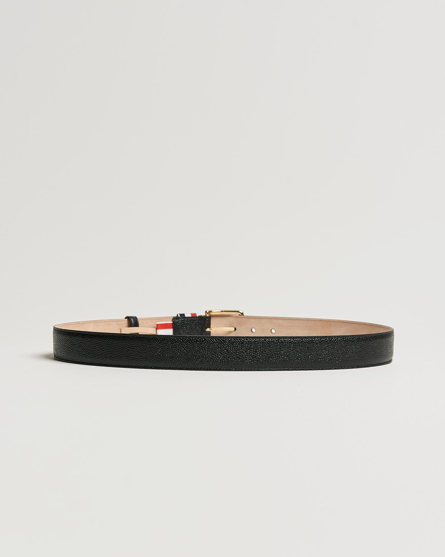 Heren | Contemporary Creators | Thom Browne | Grain Leather Belt Black