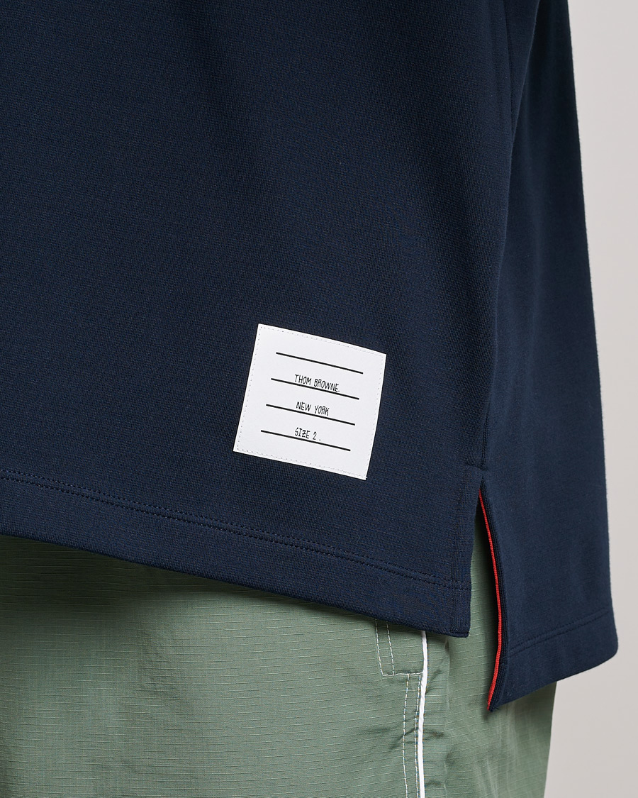 Heren | T-shirts | Thom Browne | Oversize Pocket Stripe T-Shirt Navy