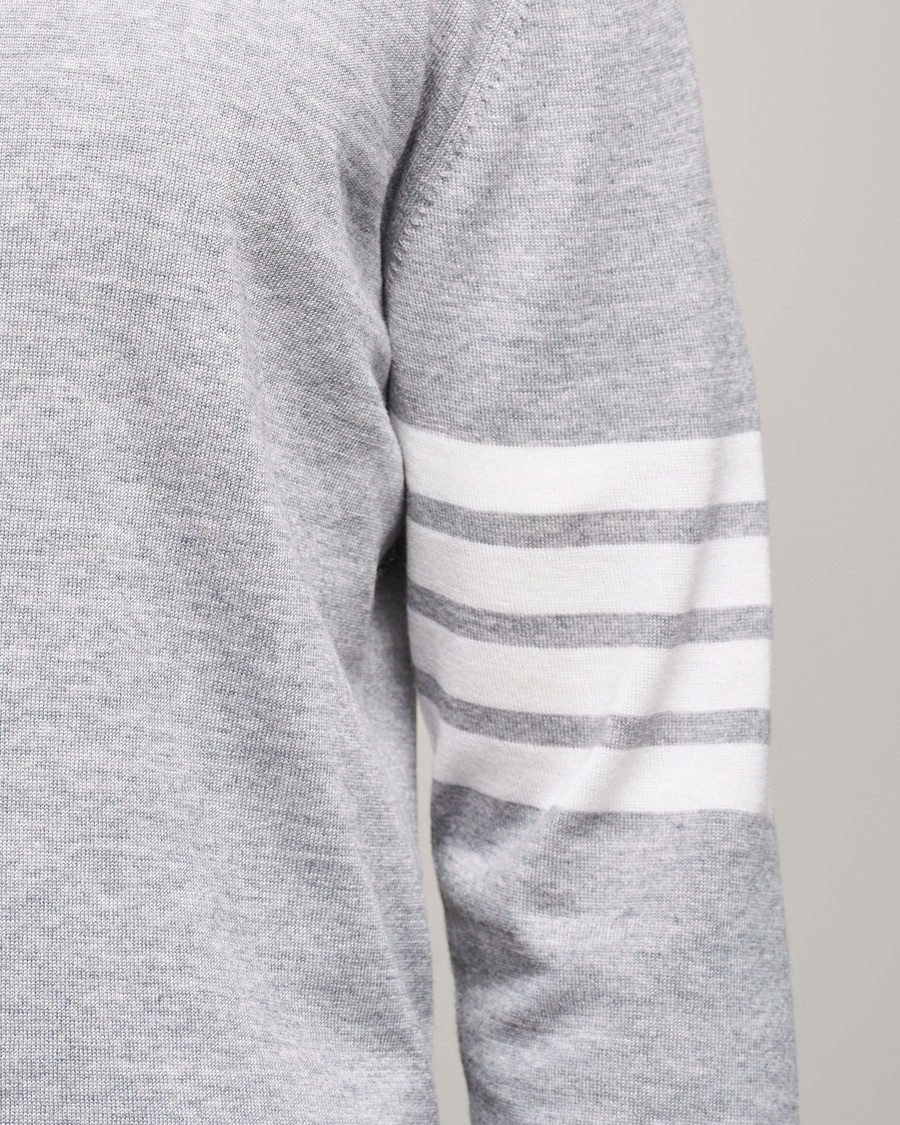 Heren | Overhemden | Thom Browne | Merino Wool Button Down Shirt Light Grey