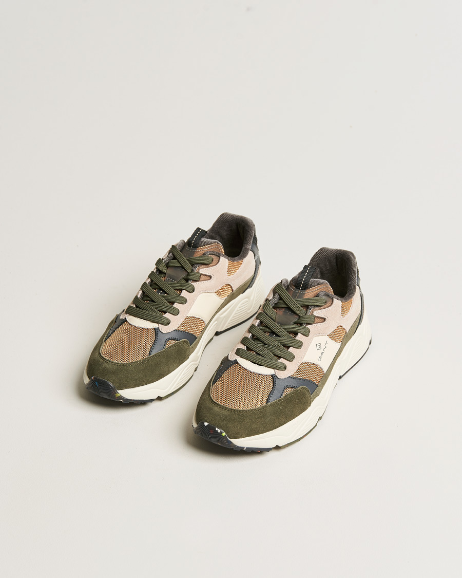 Heren | GANT Profellow Running Sneaker Olive Multi | GANT | Profellow Running Sneaker Olive Multi