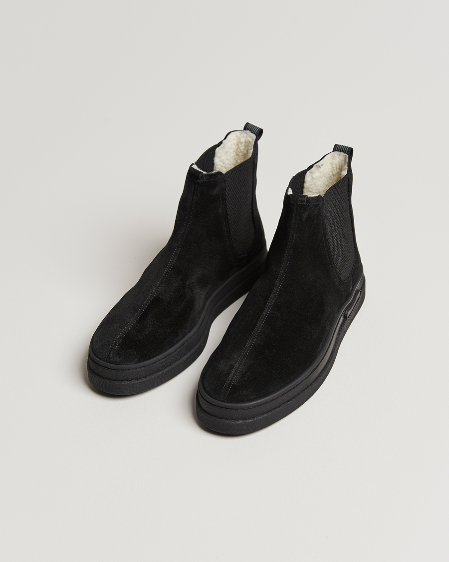 Heren | GANT Cloyd Shearling Chelsea Boot Black Suede | GANT | Cloyd Shearling Chelsea Boot Black Suede