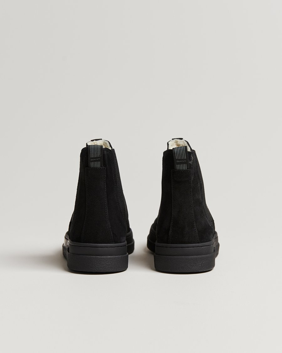 Heren | GANT Cloyd Shearling Chelsea Boot Black Suede | GANT | Cloyd Shearling Chelsea Boot Black Suede