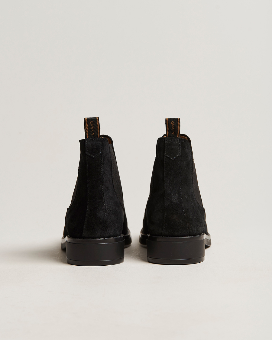 Heren | GANT Brookly Suede Chelsea Boot Black | GANT | Brookly Suede Chelsea Boot Black