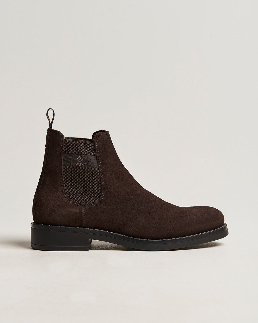 Heren | GANT Brookly Suede Chelsea Boot Dark Brown | GANT | Brookly Suede Chelsea Boot Dark Brown