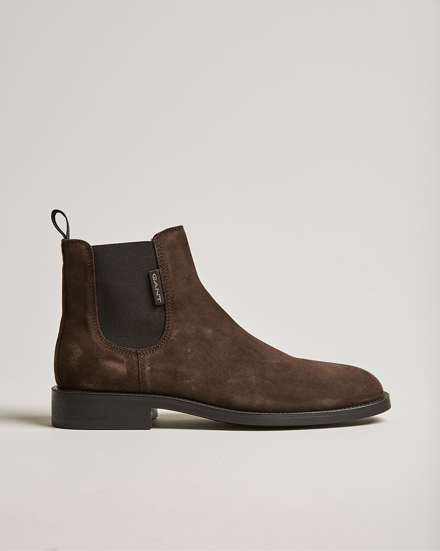 Heren | GANT Brockwill Suede Chelsea Boot Dark Brown | GANT | Brockwill Suede Chelsea Boot Dark Brown