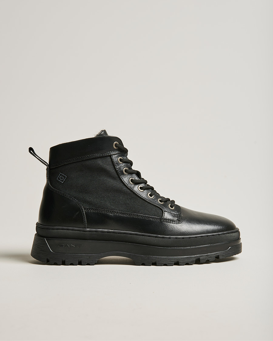 Heren | GANT St Grip Mid Lace Boot Black | GANT | St Grip Mid Lace Boot Black