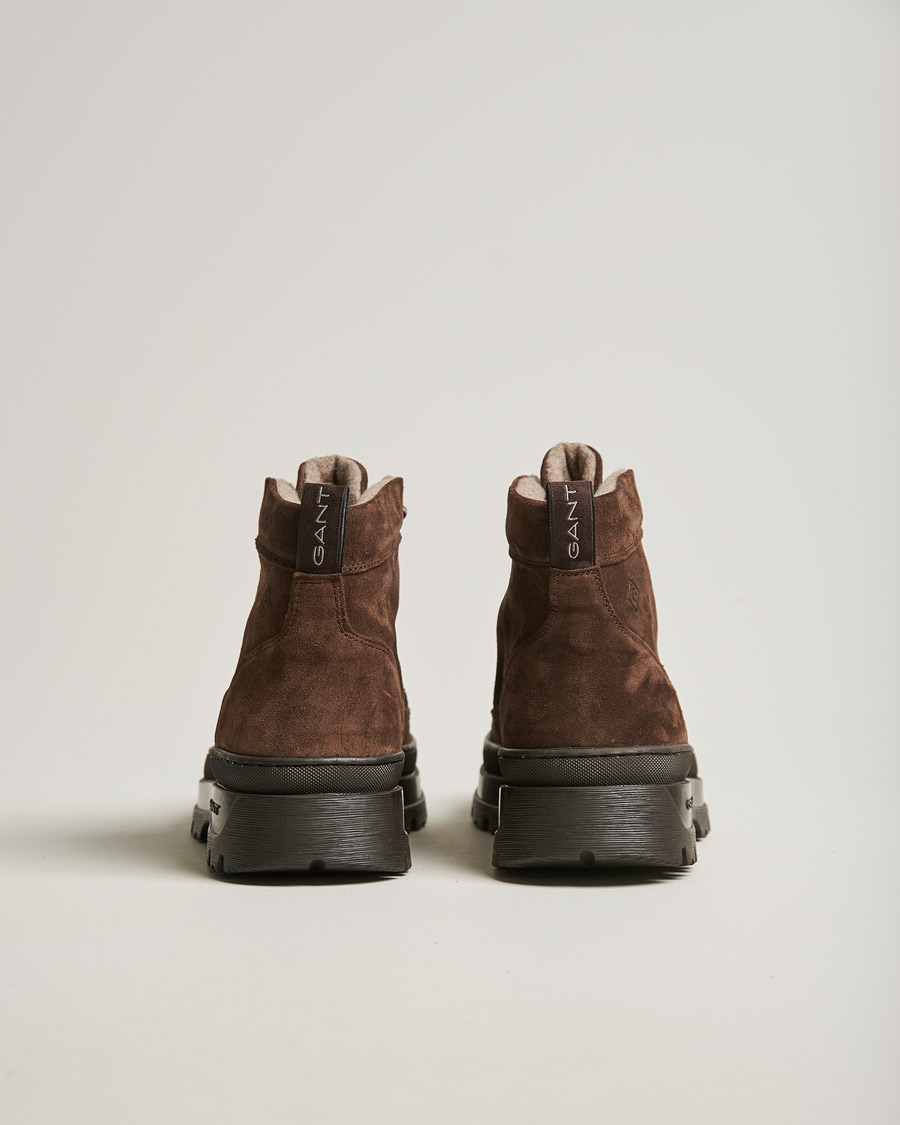 Heren | GANT St Grip Mid Lace Boot Dark Brown | GANT | St Grip Mid Lace Boot Dark Brown