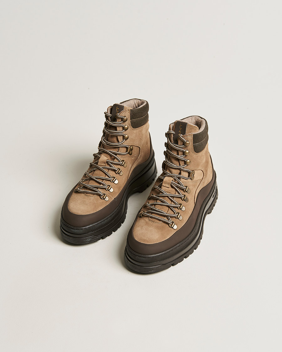 Heren | GANT St Grip Mid Lace Boot Taupe | GANT | St Grip Mid Lace Boot Taupe