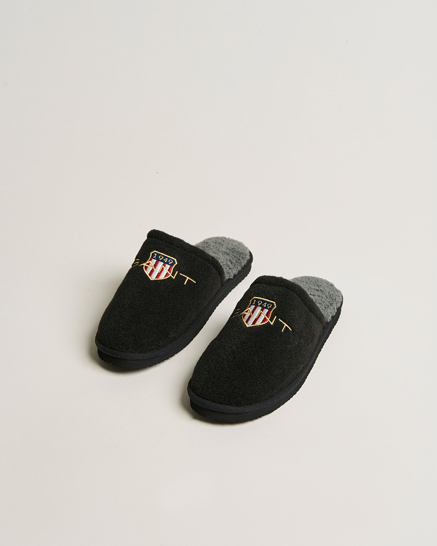 Heren | GANT Tamaware Terry Slippers Black | GANT | Tamaware Terry Slippers Black