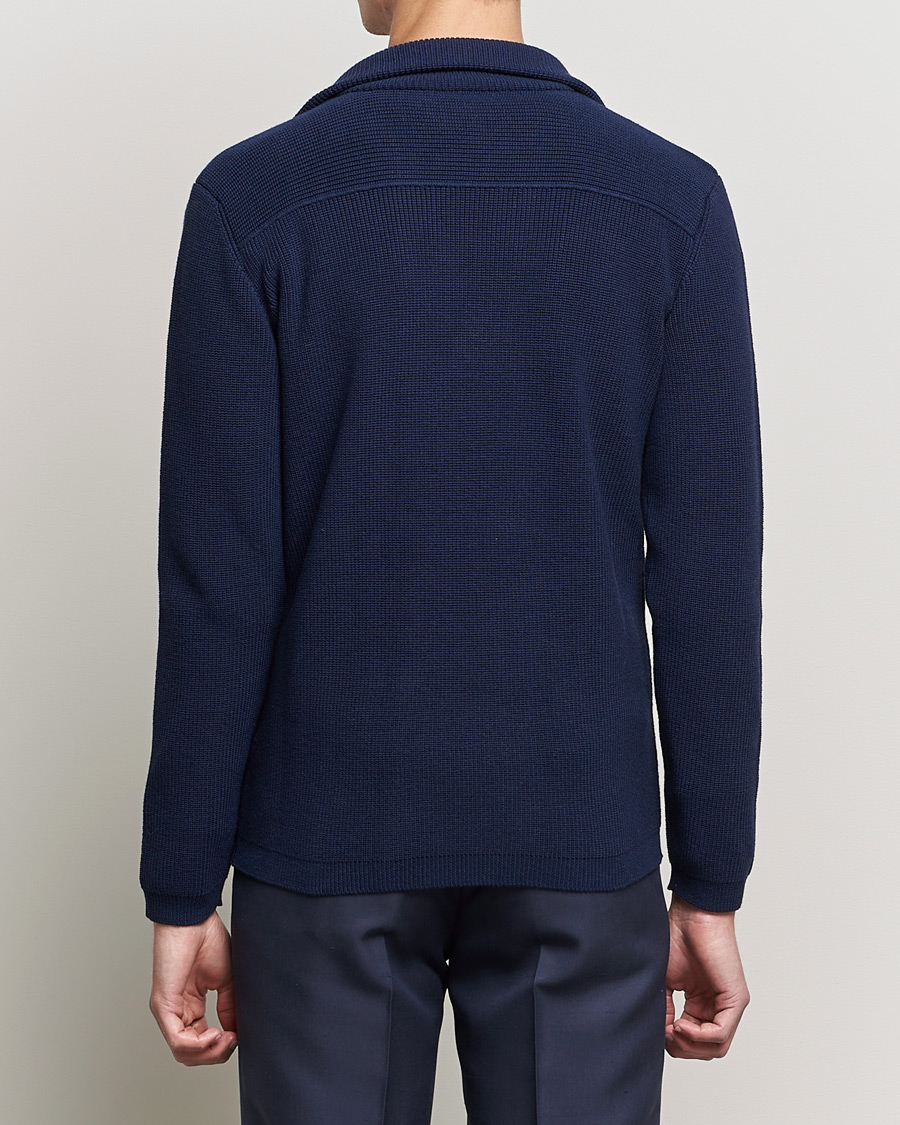 Heren | Blazers | Giorgio Armani | Double Breasted Knitted Blazer Navy