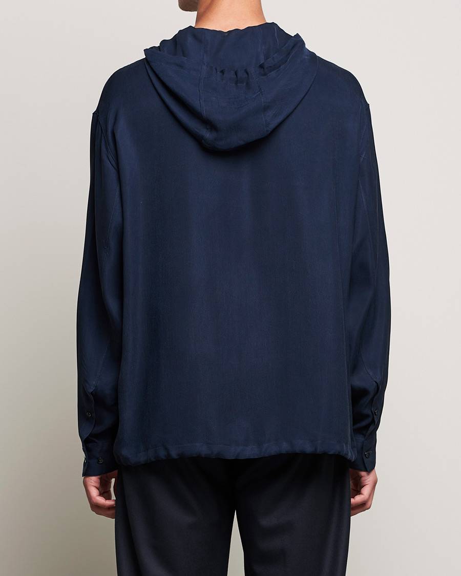 Heren | Jassen | Giorgio Armani | Hooded Lightweight Jacket Night Sky