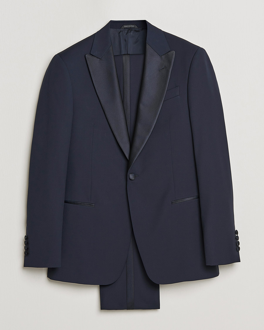 Heren | Pakken | Giorgio Armani | Peak Lapel Smoking Navy