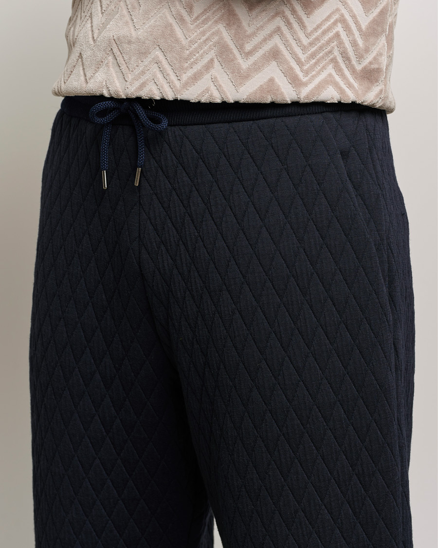 Giorgio Armani Diamond Quilted Joggers Navy Kop Giorgio Armani