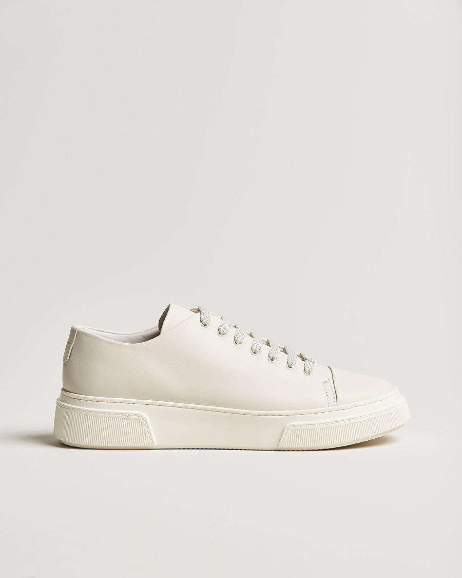 Heren | Giorgio Armani Plain Sneakers Off White | Giorgio Armani | Plain Sneakers Off White