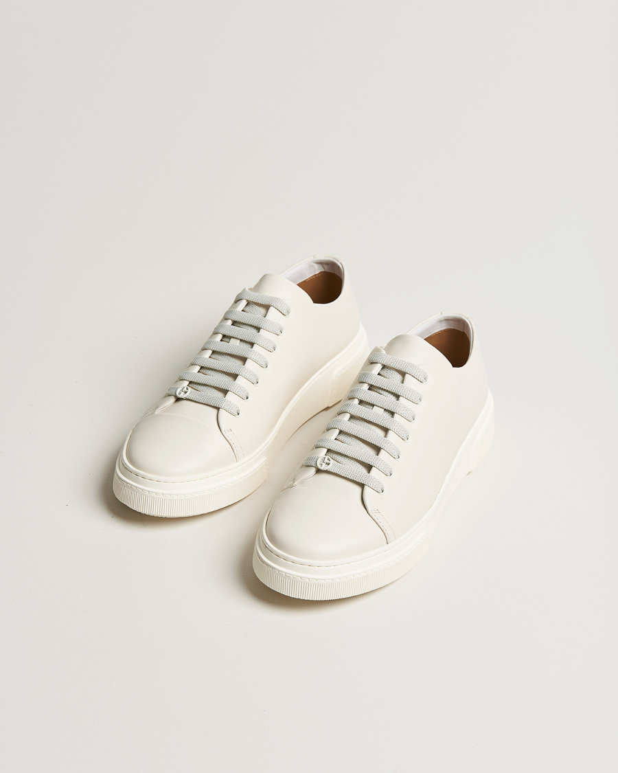 Heren | Giorgio Armani Plain Sneakers Off White | Giorgio Armani | Plain Sneakers Off White