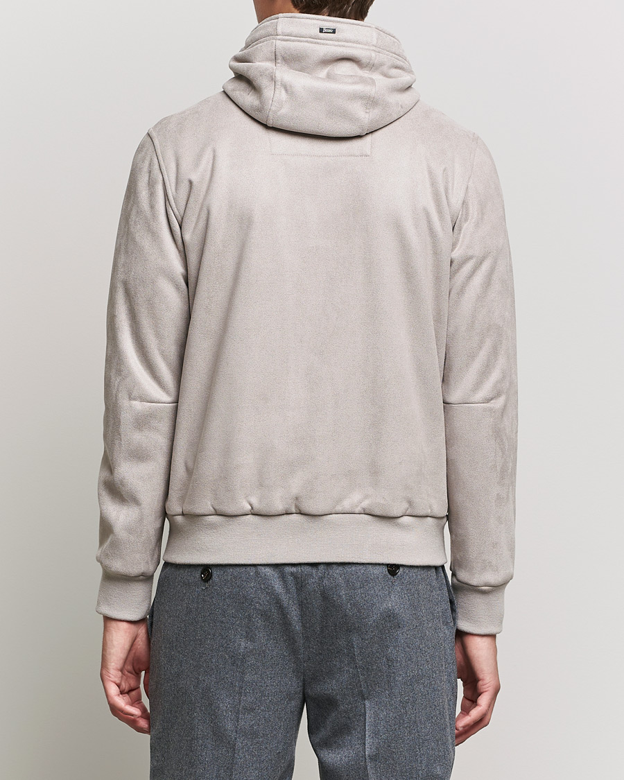 Heren | Jassen | Herno | Faux Suede Jacket Light Grey