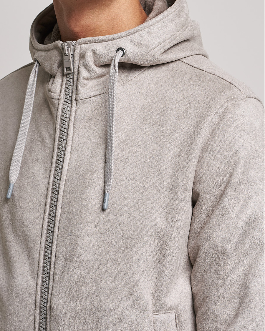Heren | Jassen | Herno | Faux Suede Jacket Light Grey