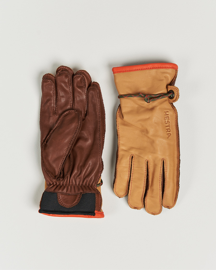 Heren | Handschoenen | Hestra | Wakayama Leather Ski Glove Cognac/Brown