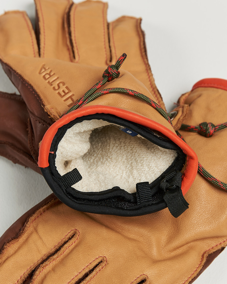 Heren | Handschoenen | Hestra | Wakayama Leather Ski Glove Cognac/Brown