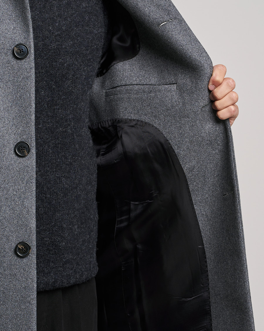 Heren | Jassen | J.Lindeberg | Holger 2.0 Melton Coat Volcanic Ash