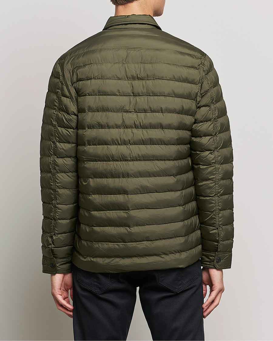 Heren | Overhemden | J.Lindeberg | Gorman Quilted Overshirt Forest Green