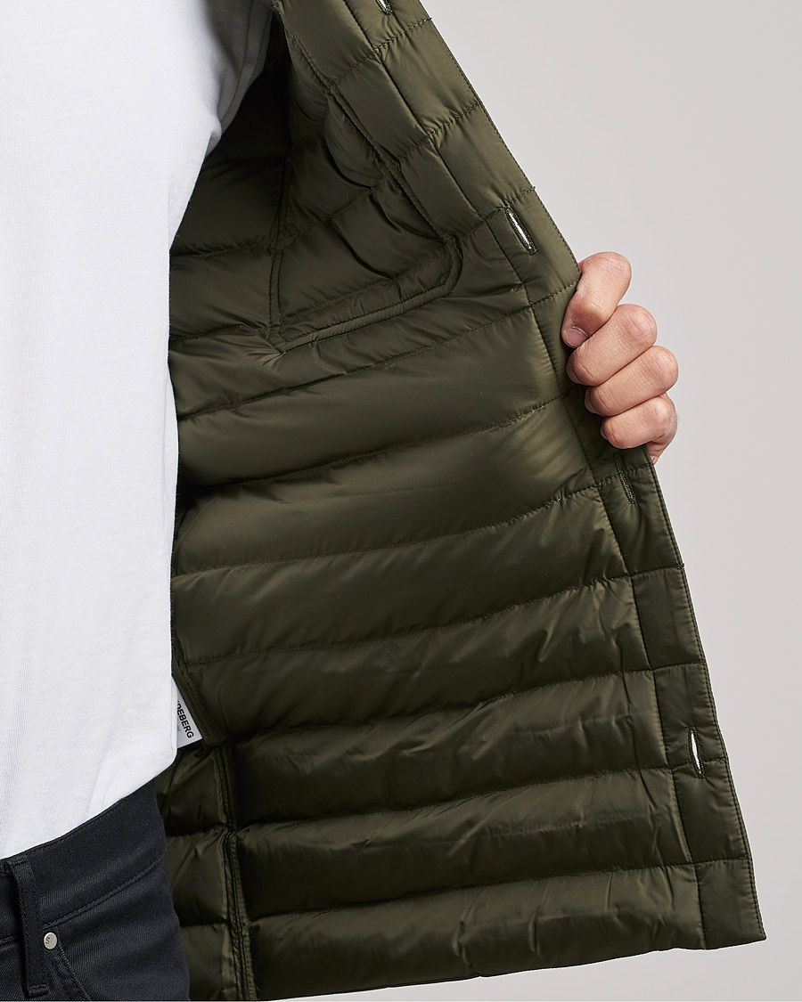 Heren | Overhemden | J.Lindeberg | Gorman Quilted Overshirt Forest Green