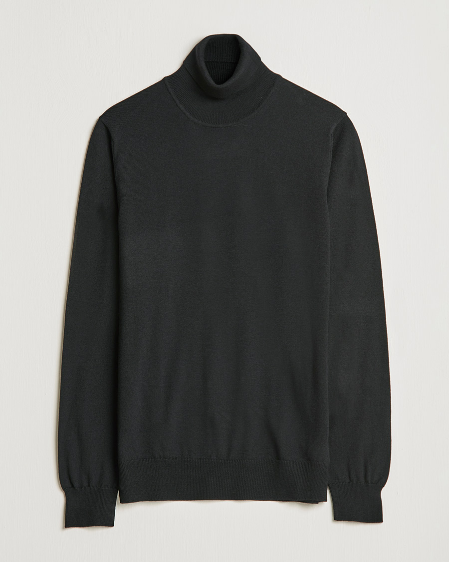 Heren | Truien | J.Lindeberg | Lyd True Merino Polo Black