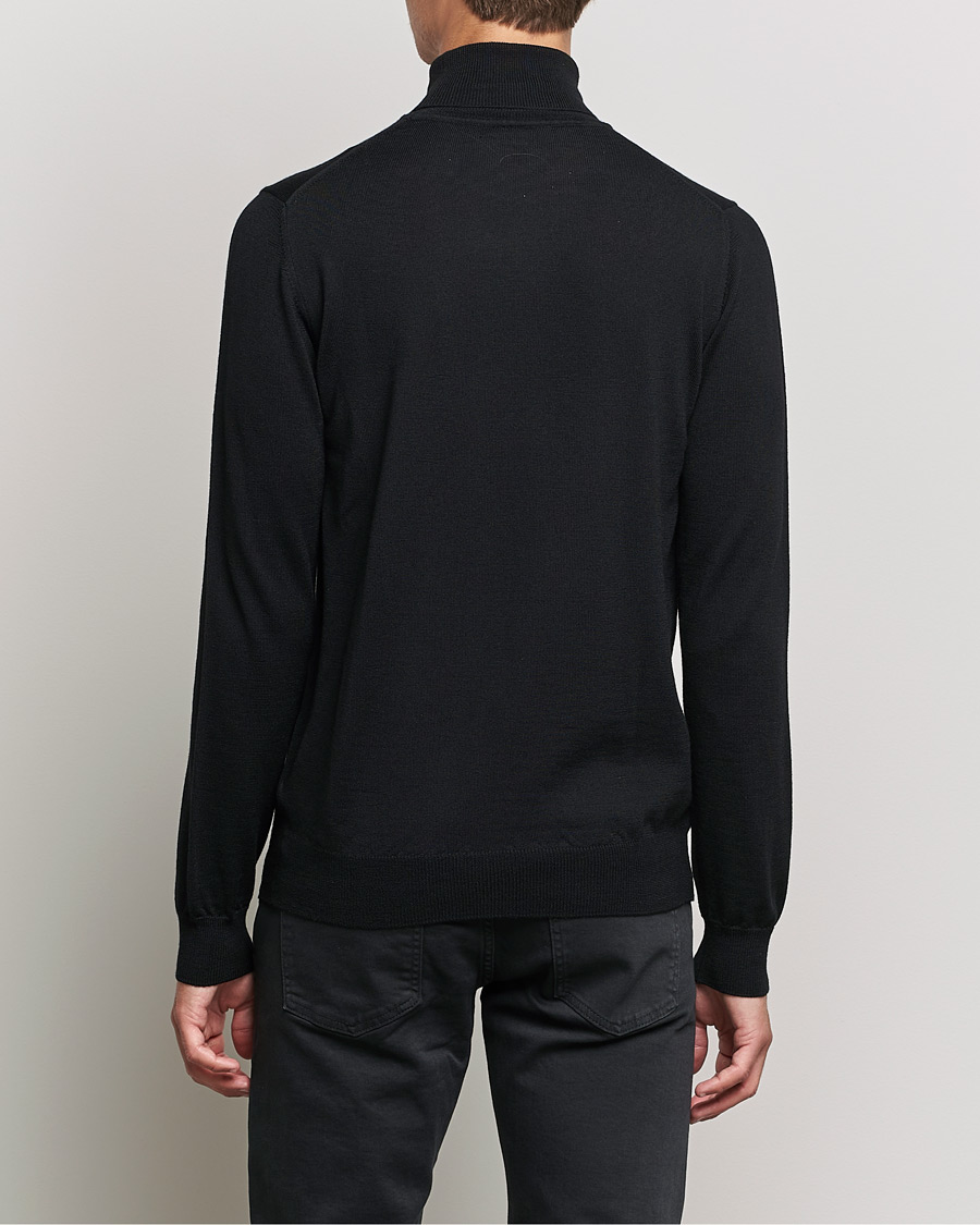 Heren | Truien | J.Lindeberg | Lyd True Merino Polo Black