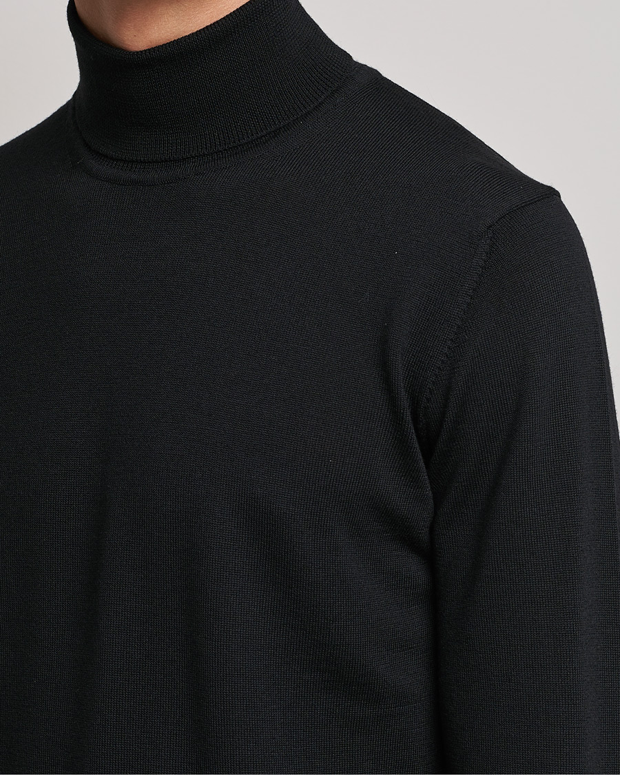 Heren | Truien | J.Lindeberg | Lyd True Merino Polo Black
