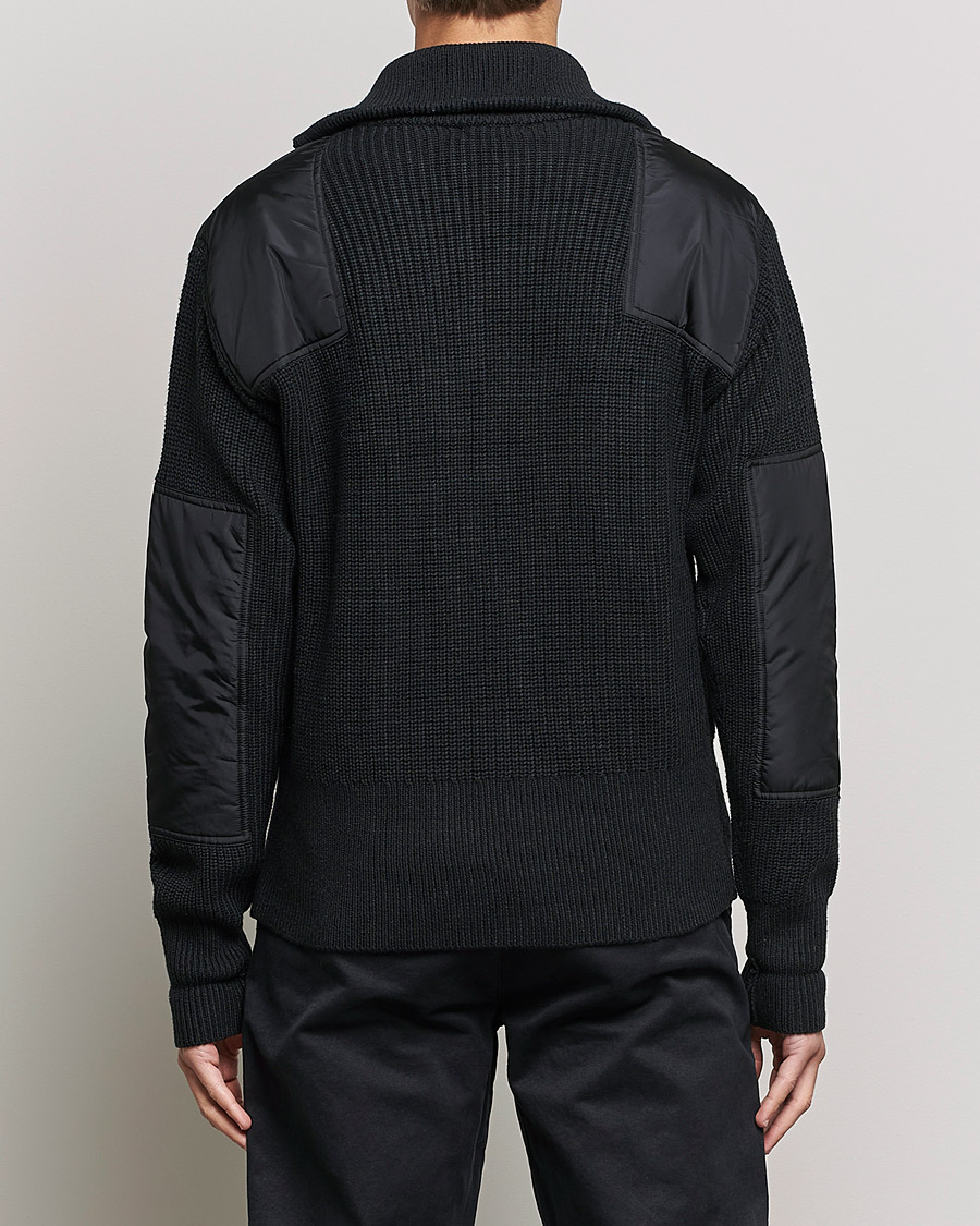 Heren | Truien | J.Lindeberg | Ethan Chunky Half Zip Black