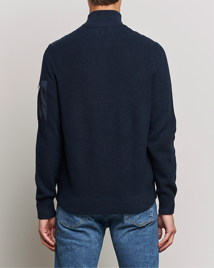 Heren | Truien | J.Lindeberg | Beck Knitted Hybrid Jacket Navy