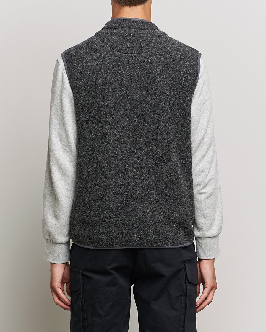 Heren | Truien | J.Lindeberg | Duncan Wool Fleece Vest Grey Melange