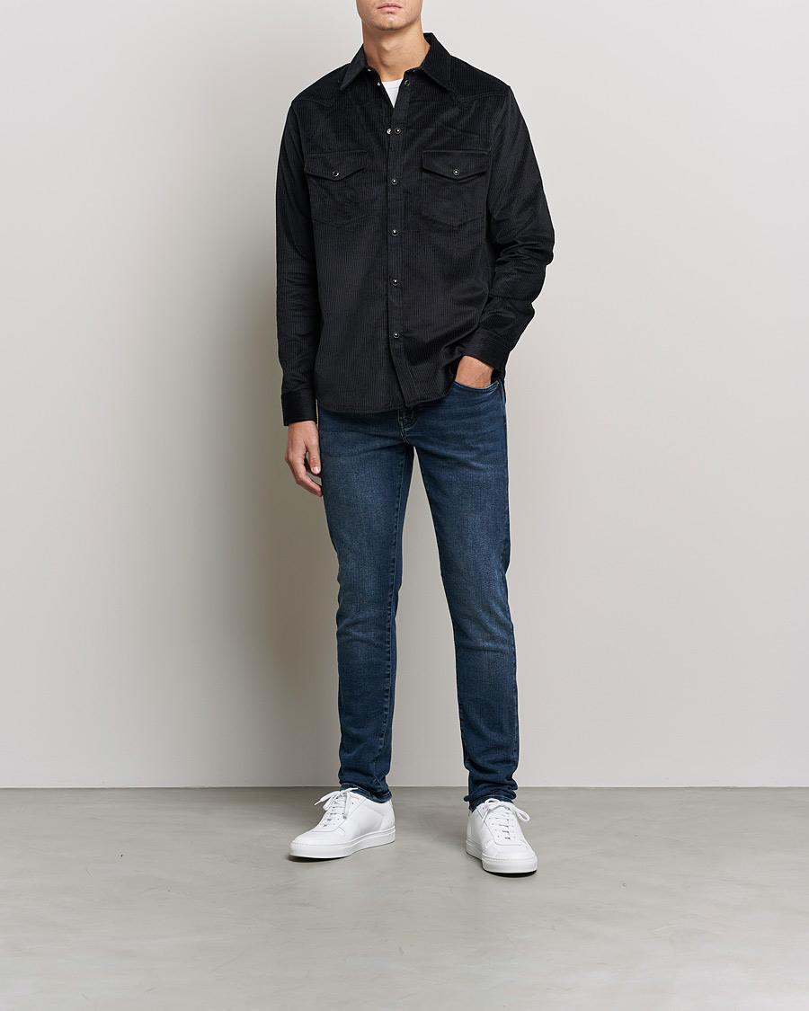 Heren | Jeans | J.Lindeberg | Jay Active Jeans Blue Black