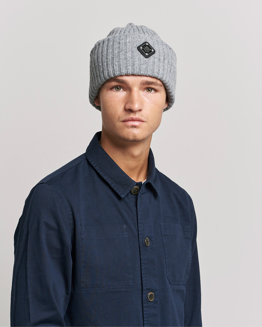 Heren | J.Lindeberg Jive Wool Beanie Grey Melange | J.Lindeberg | Jive Wool Beanie Grey Melange