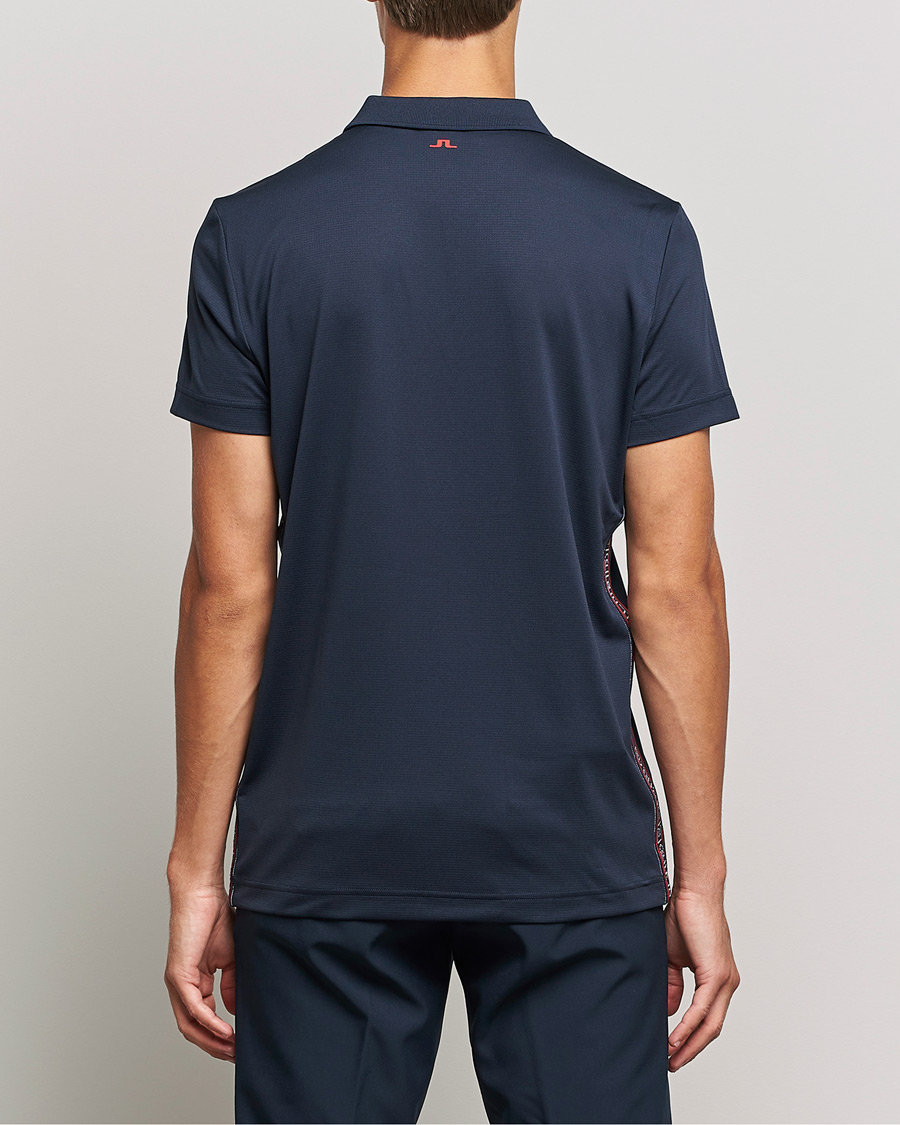 Heren | Polo's | J.Lindeberg | Diamond Regular Fit Polo Navy