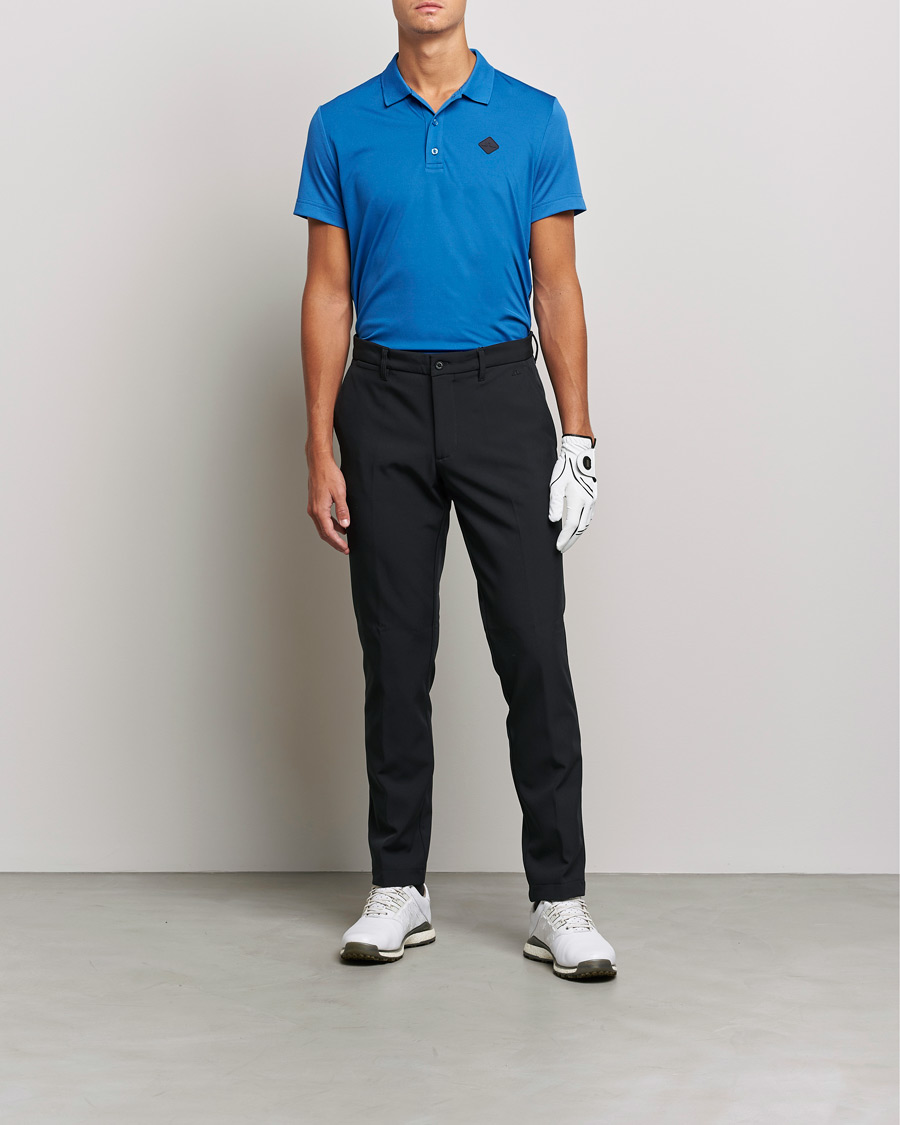 Heren | Polo's | J.Lindeberg | Diamond Regular Fit Polo Nautical Blue