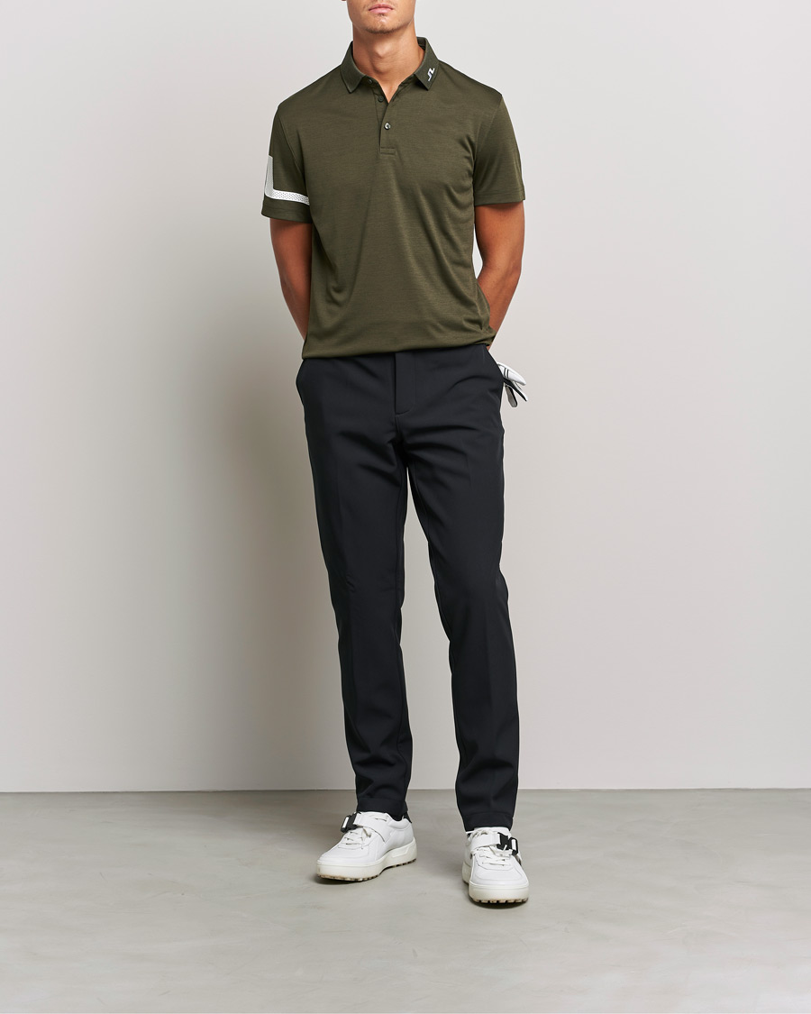 Heren | Polo's | J.Lindeberg | Heath Regular Fit Polo Forest Melange