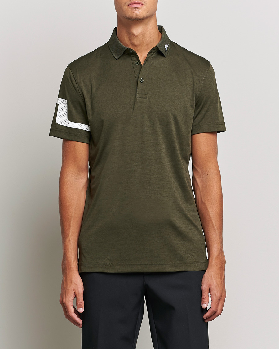 Heren | Polo's | J.Lindeberg | Heath Regular Fit Polo Forest Melange